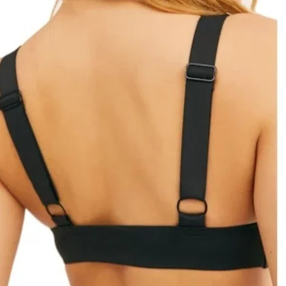 Free People Erin Scuba Bralette in Black size S new with tag - Picture 4 of 6